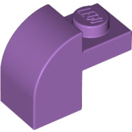 Plaatje in Gallery viewer laden, LEGO® los onderdeel Dakpan Gebogen Medium Lavendel 6091