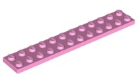 Plaatje in Gallery viewer laden, LEGO® los onderdeel Plaat Algemeen in kleur Fel Roze 2445