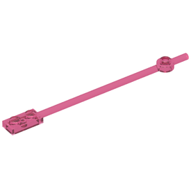 LEGO® los onderdeel Staaf Doorzichtig Donkerroze 42445