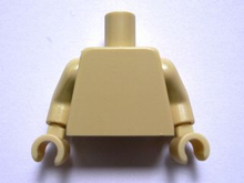 Plaatje in Gallery viewer laden, LEGO® los onderdeel Lijf in kleur Geelbruin 973c000