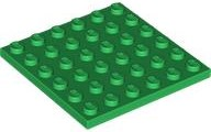 LEGO® los onderdeel Plaat Algemeen in kleur Groen 3958