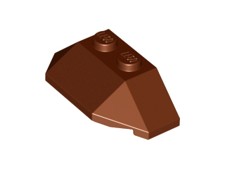 LEGO® los onderdeel Wig in kleur Roodachtig Bruin 47759