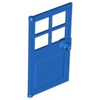 LEGO® los onderdeel Deur in kleur Blauw 60623