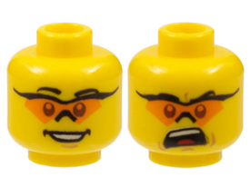 LEGO® los onderdeel Hoofd in kleur Geel 3626cpb0583