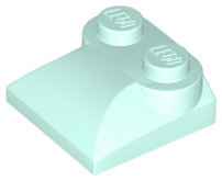 LEGO® los onderdeel Dakpan Gebogen in kleur Licht Aqua 47457