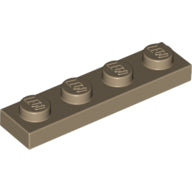LEGO® los onderdeel Plaat Algemeen Donker Geelbruin 3710