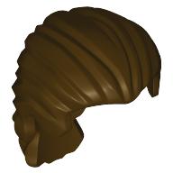 LEGO® los onderdeel Haar in kleur Donker Bruin 95226