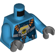 Plaatje in Gallery viewer laden, LEGO® Lijf met Motief Donker Azuurblauw 973pb0904c01