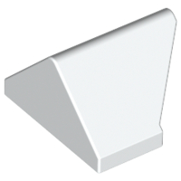 LEGO® los onderdeel Dakpan Algemeen in kleur Wit 3049c