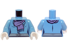 Plaatje in Gallery viewer laden, LEGO® onderdeel Lijf met Motief Medium Blauw 973pb0962c01
