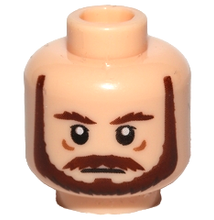 Plaatje in Gallery viewer laden, LEGO® los onderdeel Hoofd in kleur Lichte Noga 3626pb0620
