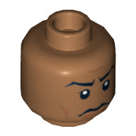 Plaatje in Gallery viewer laden, LEGO® los onderdeel Hoofd in kleur Medium Noga 3626pb0626