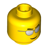 Plaatje in Gallery viewer laden, LEGO® los onderdeel Hoofd in kleur Geel 3626bpb0193