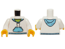 Plaatje in Gallery viewer laden, LEGO® los onderdeel Lijf met Motief Wit 973pb0631c01