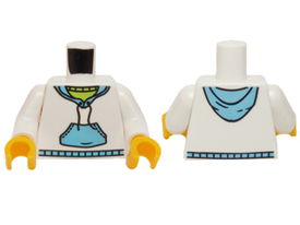 LEGO® los onderdeel Lijf met Motief Wit 973pb0631c01