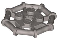 LEGO® los onderdeel Plaat Aangepast in kleur Zilver 30033