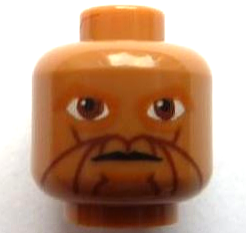 LEGO® los onderdeel Hoofd in kleur Medium Noga 3626pb0625