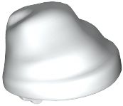 LEGO® los onderdeel Hoofddeksels in kleur Wit x70
