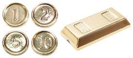LEGO® los onderdeel Accessoire in kleur Chroom Goud 97053