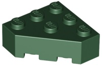 LEGO® los onderdeel Wig in kleur Donkergroen 30505