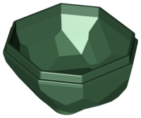 Plaatje in Gallery viewer laden, LEGO® los onderdeel Rots in kleur Donkergroen 30294