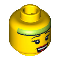 Plaatje in Gallery viewer laden, LEGO® los onderdeel Hoofd in kleur Geel 3626pb0612