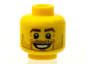 LEGO® los onderdeel Hoofd in kleur Geel 3626pb0606
