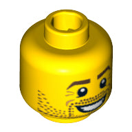 LEGO® los onderdeel Hoofd in kleur Geel 3626pb0606