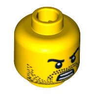 LEGO® los onderdeel Hoofd in kleur Geel 3626pb0603