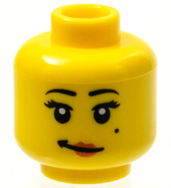 LEGO® los onderdeel Hoofd in kleur Geel 3626pb0616