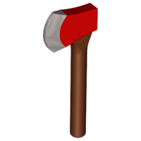 LEGO® Accessoire met Motief Roodachtig Bruin 95330pb01