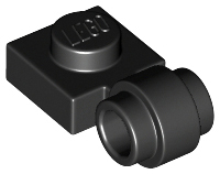 LEGO® los onderdeel Plaat Aangepast in kleur Zwart 4081b