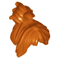 LEGO® los onderdeel Haar in kleur Donker Oranje 95326