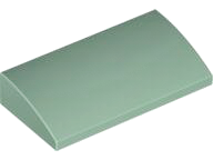 LEGO® los onderdeel Dakpan Gebogen in kleur Zandgroen 88930