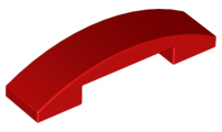 LEGO® los onderdeel Dakpan Gebogen in kleur Rood 93273