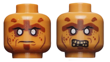 Plaatje in Gallery viewer laden, LEGO® los onderdeel Hoofd in kleur Medium Noga 3626pb0560