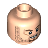 Plaatje in Gallery viewer laden, LEGO® los onderdeel Hoofd in kleur Lichte Noga 3626bpb0568