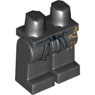 Plaatje in Gallery viewer laden, LEGO® los onderdeel Benen met Motief Zwart 970c00pb0121