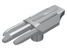 Plaatje in Gallery viewer laden, LEGO® los onderdeel Wapen in kleur Zilver 88811