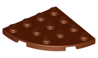 Plaatje in Gallery viewer laden, LEGO® los onderdeel Plaat Rond Roodachtig Bruin 30565
