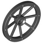 LEGO® los onderdeel Wiel in kleur Zwart 4489b