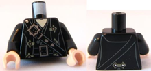 Plaatje in Gallery viewer laden, LEGO® los onderdeel Lijf met Motief Zwart 973pb0879c01