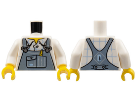 LEGO® los onderdeel Lijf met Motief Wit 973pb0900c01