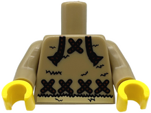 Plaatje in Gallery viewer laden, LEGO® Lijf met Motief Donker Geelbruin 973pb0938c01