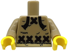 LEGO® Lijf met Motief Donker Geelbruin 973pb0938c01
