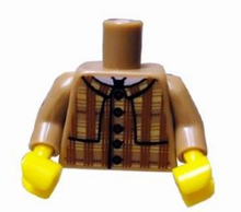 Plaatje in Gallery viewer laden, LEGO® Lijf met Motief Donker Geelbruin 973pb0931c01
