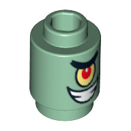 Plaatje in Gallery viewer laden, LEGO® onderdeel Steen Rond met Motief Zandgroen 3062pb038