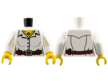 Plaatje in Gallery viewer laden, LEGO® los onderdeel Lijf met Motief Wit 973pb0835c01