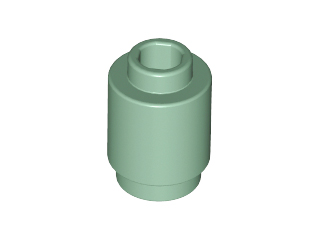LEGO® los onderdeel Steen Rond in kleur Zandgroen 3062