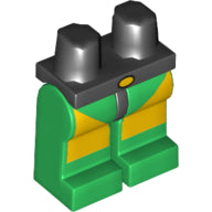 LEGO® los onderdeel Benen met Motief Zwart 970c06pb01